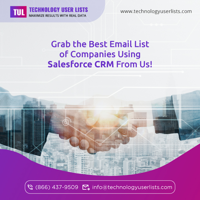 technologyusers's tweet photo. Get Results with our 100% human-verified Salesforce CRM Users Email Lists.
For more: https://t.co/OWOUXWgrKD
Contact us:(866) 437-9509
Mail us: info@technologyuserlists.com 
#salesforcecrm #Salesforce #marketing #emaillist #emailmarketing #emailmarketingtips https://t.co/HJNzjtlzeX