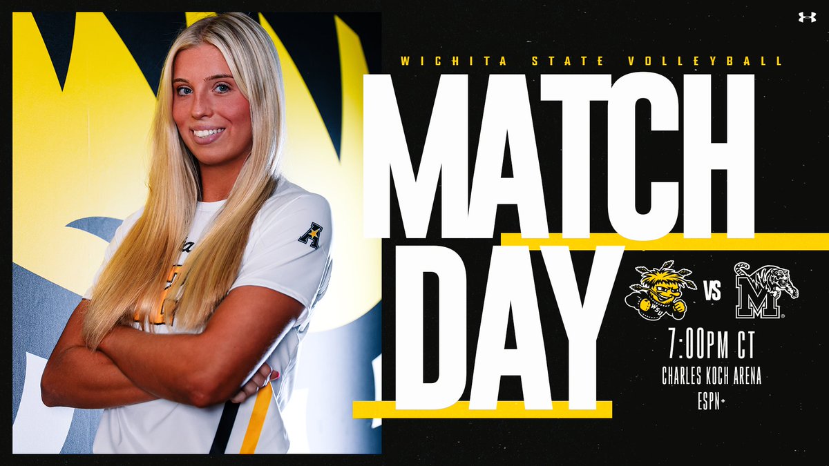 GoShockersVB's tweet image. Wishing a very happy Match Day at Charles Koch Arena to those who celebrate 🎉 

🆚 Memphis
🎟️ bit.ly/3ynQAW9
📺 es.pn/3yLHoLB
📊 bit.ly/3EkJt4C