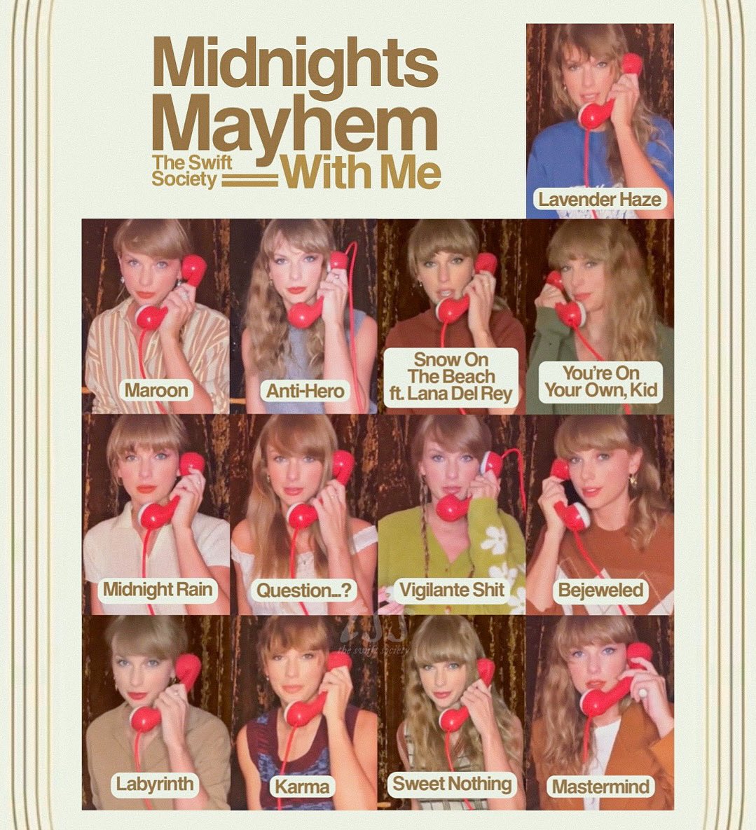 taylorswiftes_'s tweet image. Ha finalizado la serie de TikTok ‘Midnights Mayhem With Me’ con la que Taylor Swift ha ido anunciando los nombres de los tracks de su nuevo disco #TSMidnights

— ¿Con que outfit/look te quedas?