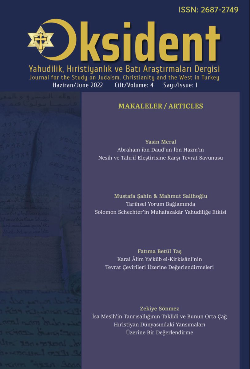 Dergimizin Haziran 2022 tarihli 7. sayısı. 

Birbirinden değerli makalelerin bulunduğu bu sayımıza ulaşmak için: dergipark.org.tr/tr/pub/oksiden…

Tüm sayıya pdf olarak ulaşmak için: dergipark.org.tr/tr/download/is…