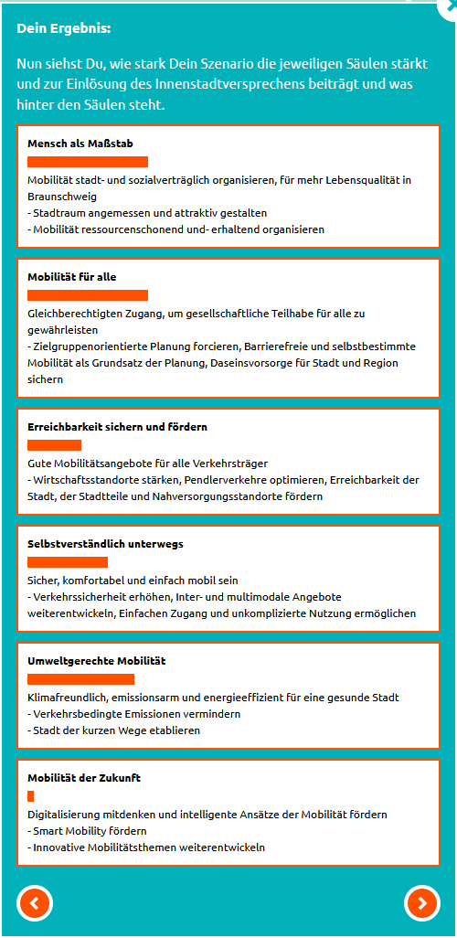 Leo_Proettel's tweet photo. Die @Stadt_BS hat ein Spiel zum Mobilitätsentwicklungsplan veröffentlicht. Wenn man den Umweltverbund fördert, bekommt man wenig Punkte bei "Mobilität der Zukunft". 

SmartCity ist keine Mobilität der Zukunft, sondern Das Fahrrad, die Bahn und die Füße. https://t.co/BAwlCIC3G7