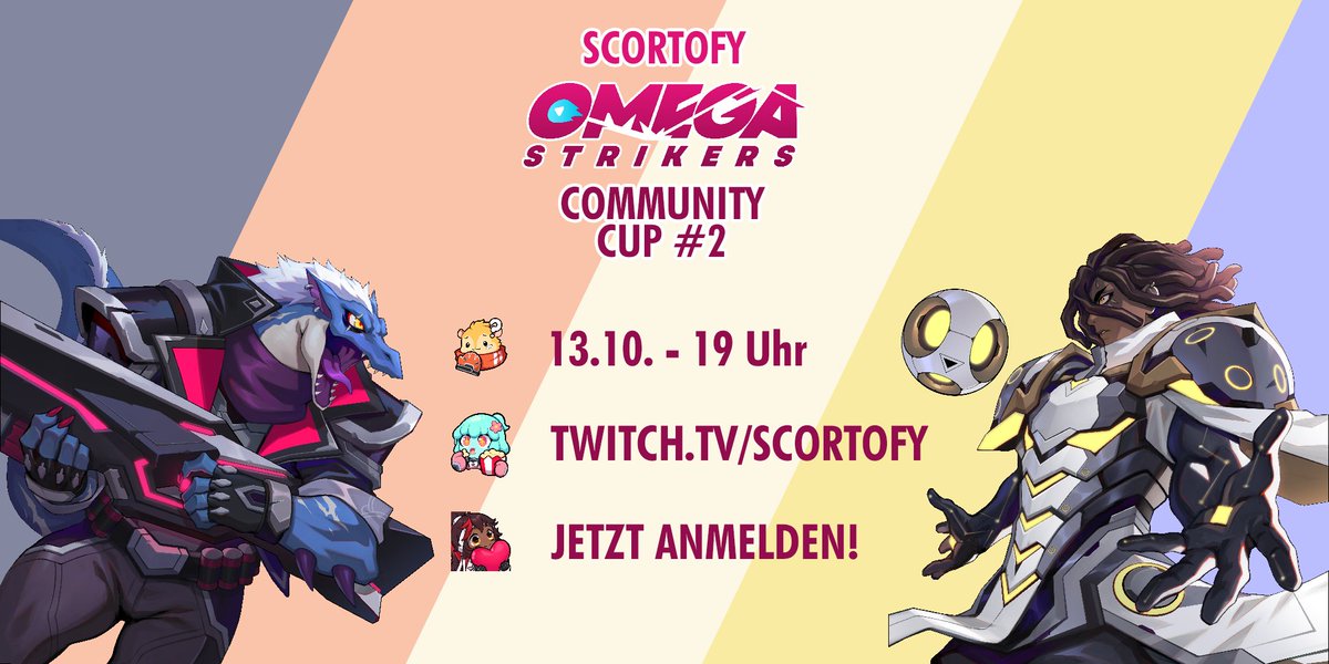 In Sachen Omega Strikers wird sich gar nicht lange ausgeruht, nächsten Donnerstag gehts schon in den nächsten Cup! Egal auf welchem Skill Level ihr seid, wir finden einen Platz für euch 👏

➡️discord.gg/trz63HpEne