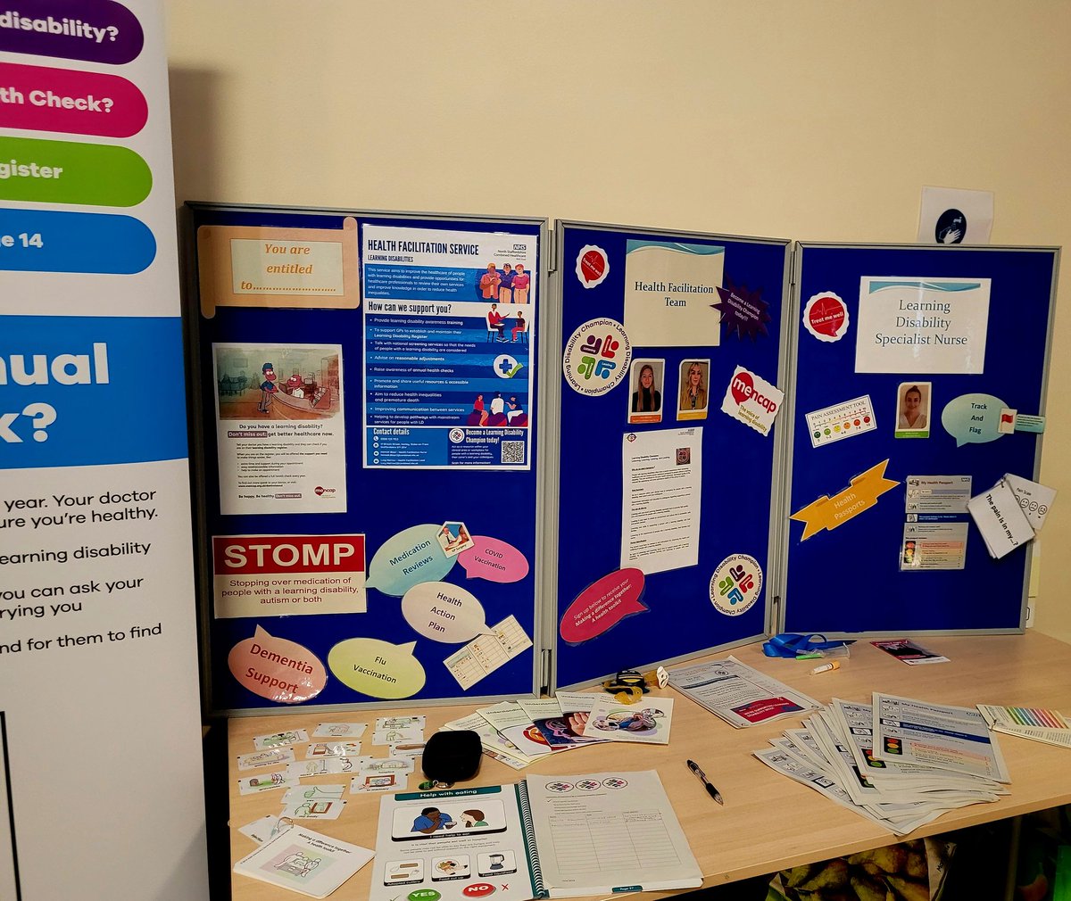 JessicaLDNurse's tweet photo. Really impressed by all the tables at today's Leadership in Nursing Conference @CombinedNHS Didn't pur LD services do well!
@WeLDnurses 
#reasonableadjustments #empower #healthfacitation #personcenteted #positivebehavioualsuppprt #STOMP #STAMP #LDNursingModel https://t.co/hoNRZqTWeL