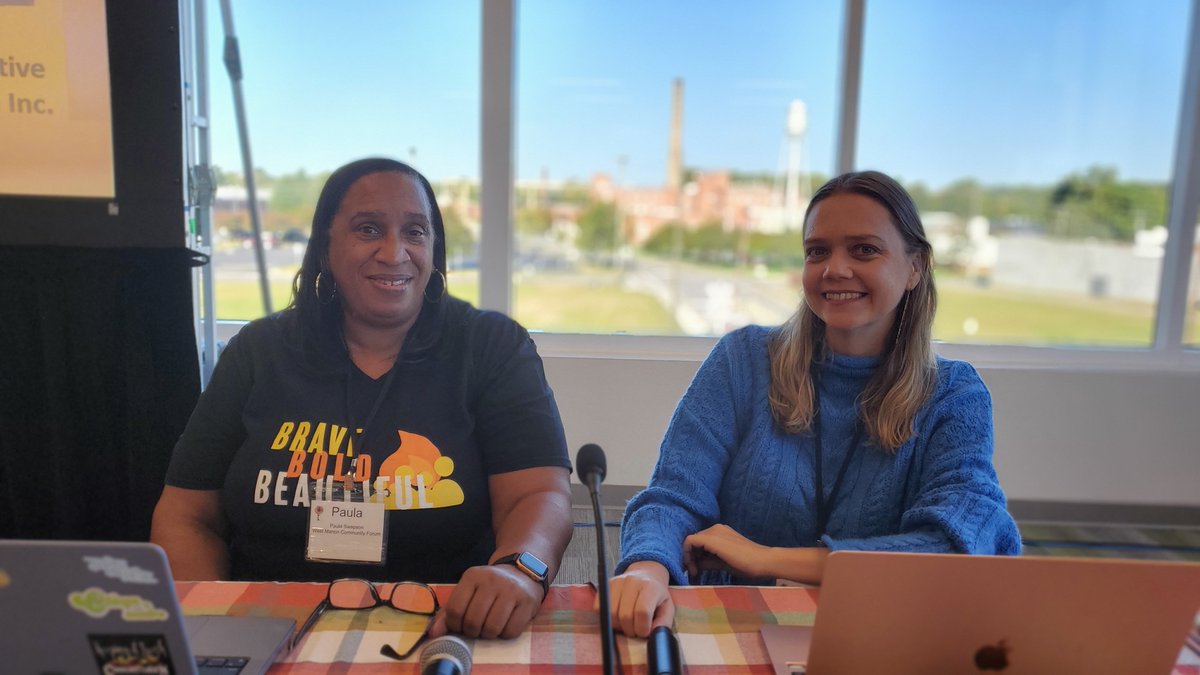 BCBSNCFound's tweet photo. "Communities are building up from surviving to thriving."

Paula Swepson, Executive Director and Mary Snow, Principal Consultant at Equitable Community Strategies share their insight and work stories about shifting power dynamics.@peela222 @Mary_K_Snow #CCHFallConvening2022 https://t.co/1IRCv3GnuD