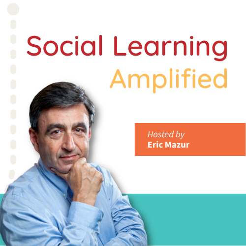 eric_mazur's tweet photo. In just a few days my new podcast series, Social Learning Amplified, will launch! The podcast will bring candid conversations with educators who are pioneering new ways to engage and motivate their students inside and outside the classroom. Stay tuned! #SocialLearning https://t.co/qyMUlgbqYa
