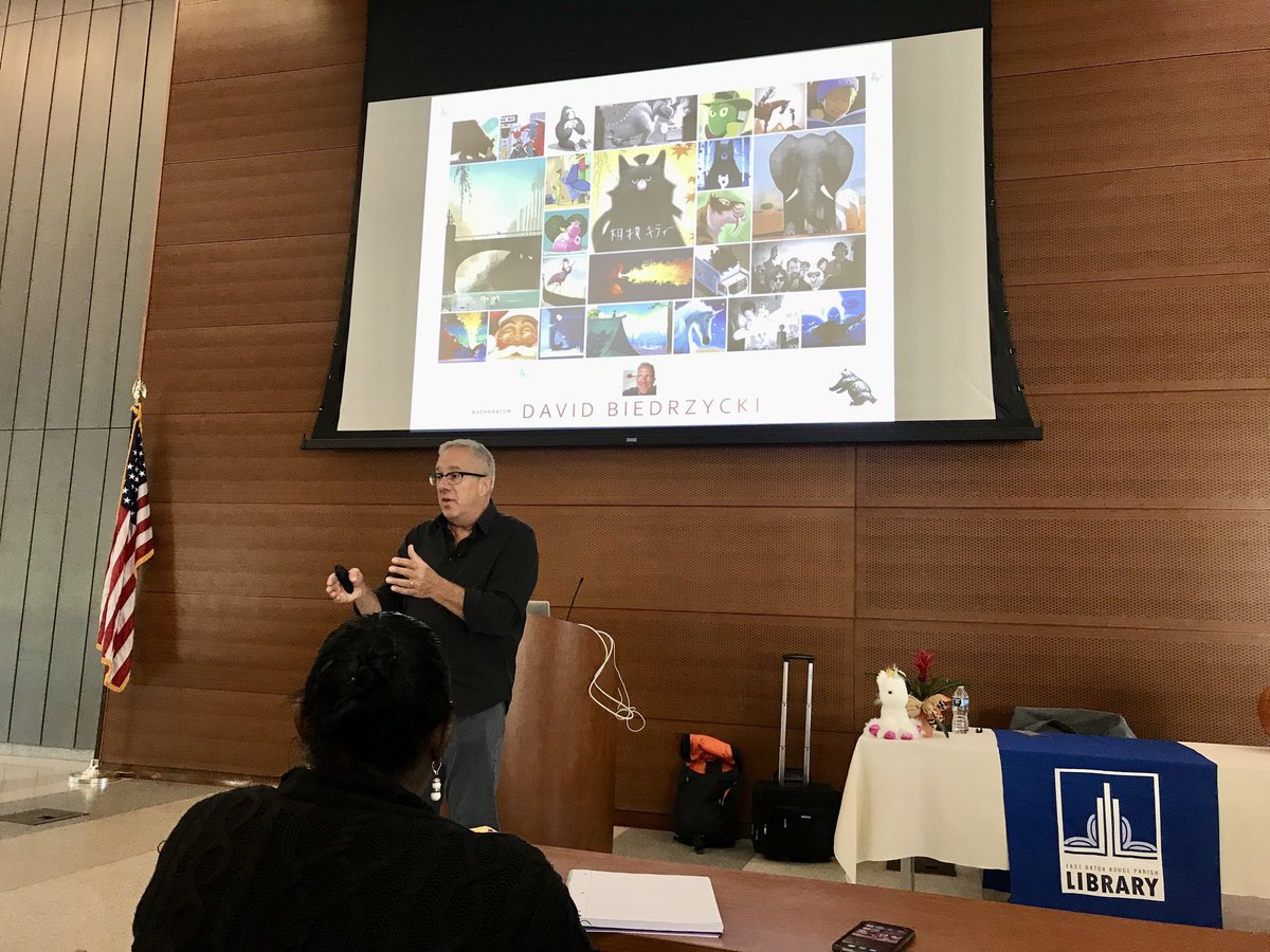 Awesome presentation by David Biedrzycki at ⁦<a href="/ebrpl/">EBRP Library</a>⁩ author illustrator program