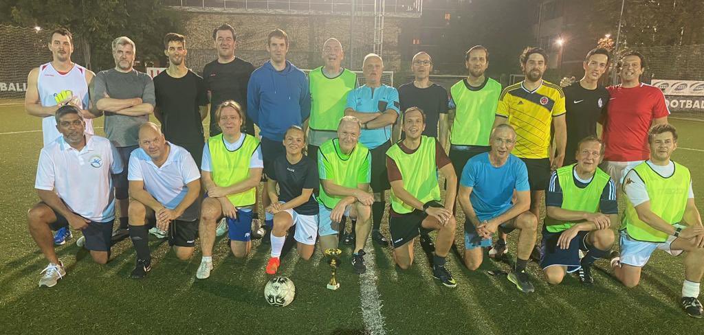 heyitsDrD's tweet photo. The EACTS Football tournament was another huge success. Everyone feeling stiff like a board this morning, but thank you to @mrjzacharias and Volkmar Falk for organising such a great event! @EACTS https://t.co/88QQ8vd4AW