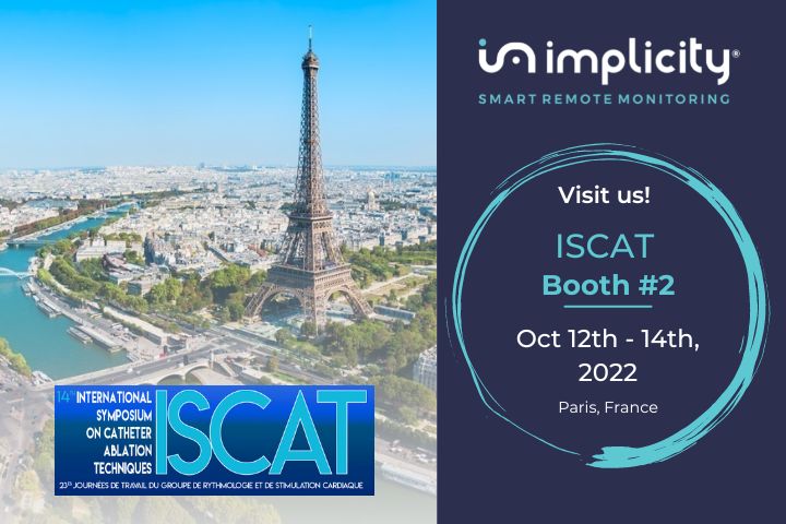 ImplicityHealth's tweet photo. πImplicity will participate in the #ISCAT2022 from October 12th to 14th, in Paris, France. Will you join us? We are looking forward to seeing you there!
πMeet us at our π―πΌπΌππ΅ #2
#healthcare #health #digitalhealth #cardiology #cardiac #digitalmedtech #EPeeps #ep https://t.co/syQNjbLxmM