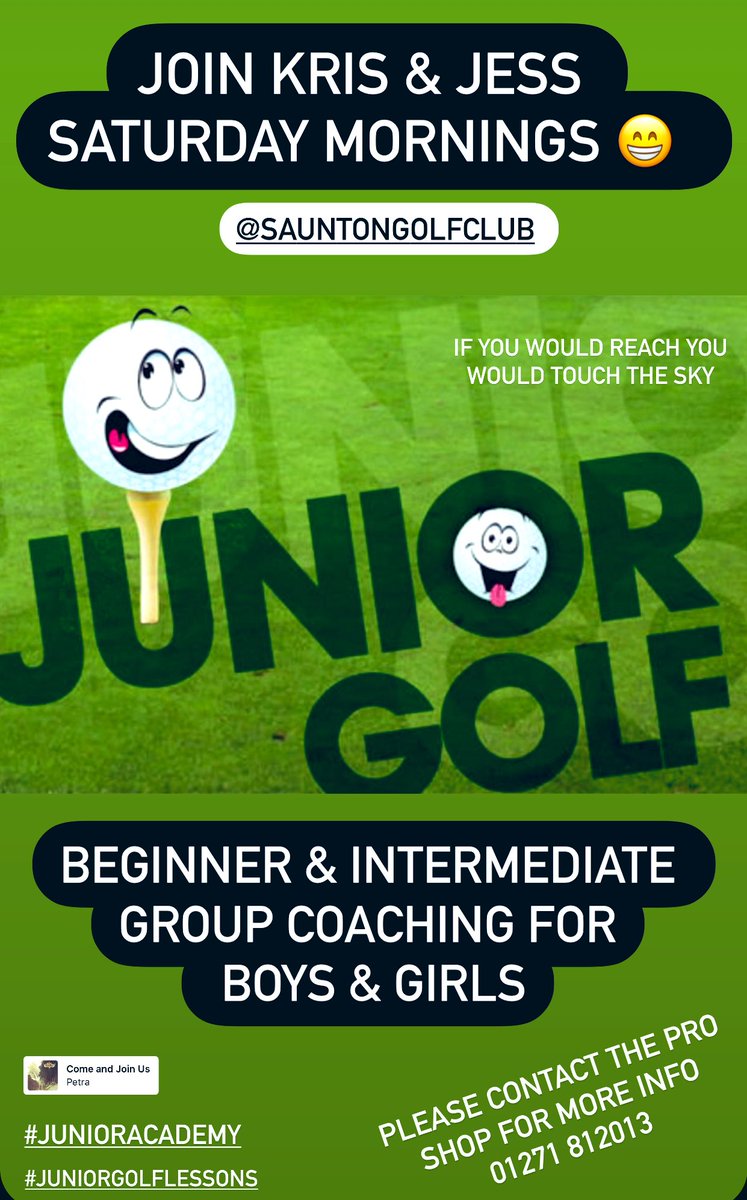 Tiffany MacKenzie (@tiffersmac1) on Twitter photo <a href="/SauntonGolfClub/">Saunton Golf Club</a> Saturday Mornings Junior Golf Group Coaching with Kris & Jess. Enrol - Enjoy - Excel
#sauntonjunioracademy #juniorgolflessons #northdevon #saunton #devongolf #groupcoaching <a href="/SauntonGolfClub/">Saunton Golf Club</a> Saturday Mornings Junior Golf Group Coaching with Kris & Jess. Enrol - Enjoy - Excel
#sauntonjunioracademy #juniorgolflessons #northdevon #saunton #devongolf #groupcoaching