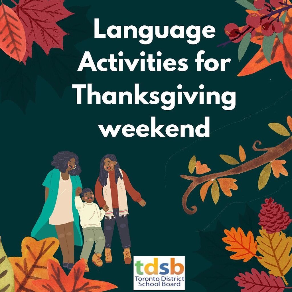 TDSB_SLP's tweet photo. We hope everyone has a wonderful Thanksgiving weekend! ๐๐๐ฆ๐ฅง Here are some themed activities to share and try with your friends and family!
โ โ โ โ โ โ โ โ โ
#tdsb #tdsbslp #speechpathology #slp #thanksgiving #languageactivities https://t.co/dO3NrmvVf6