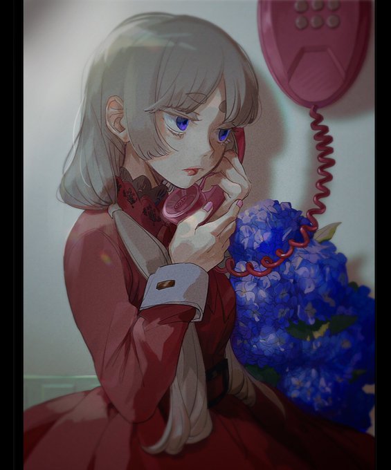 「1girl talking on phone」 illustration images(Latest)