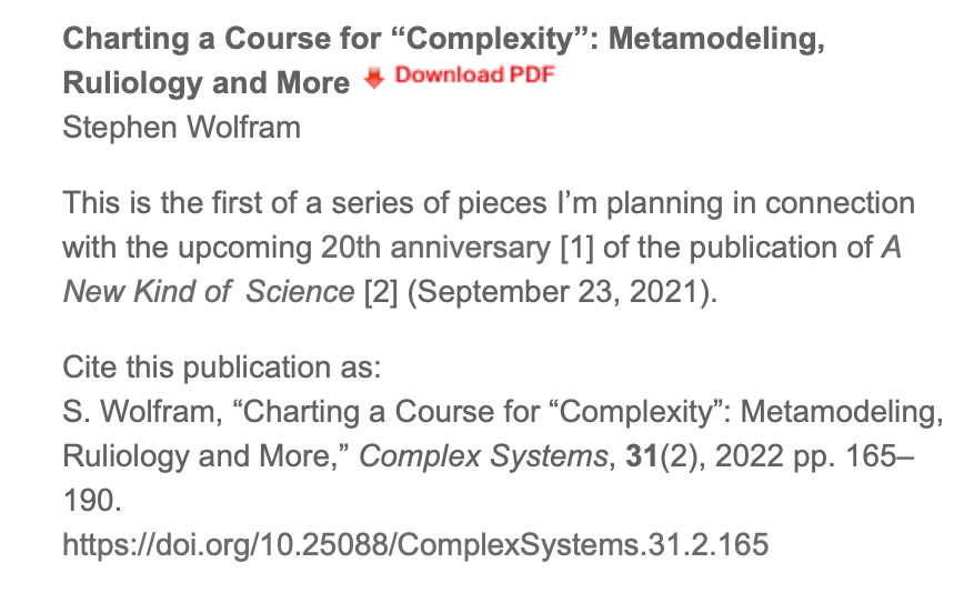 Wolfram Science tweet media