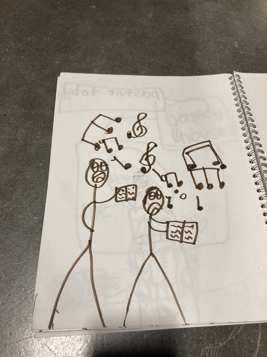 ADRoblesMedia's tweet photo. My son is illustrating a journal of the #fightlaughfeastconference @FightLaughFeast https://t.co/3NN5IsEMqj