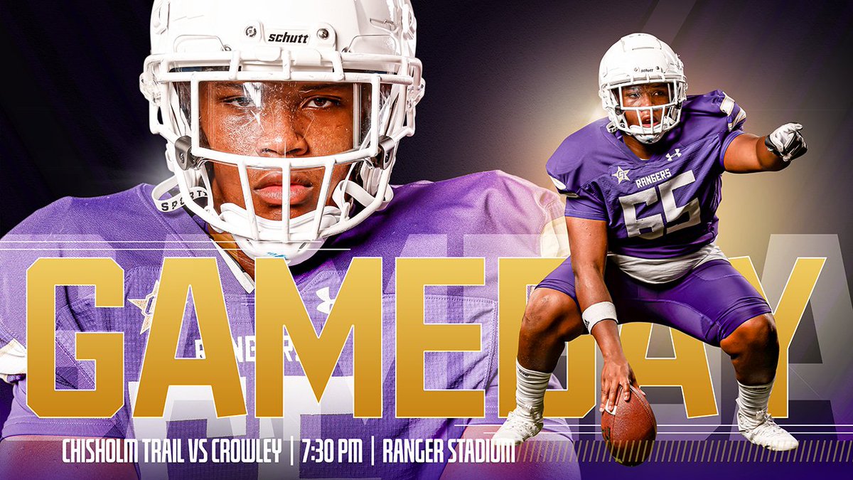 emsisdathletics's tweet photo. You know the drill Rangers, it's #GAMEDAY!
@CTHS_Football vs Crowley
7:30 p.m. at Ranger Stadium
#txhsfb #www #beatcrowley

Tickets: https://t.co/HSnArnQK7D
Live stream on EMS ISD Athletics YouTube Channel https://t.co/pGxvWHiT9e https://t.co/I6fvCqCGQK