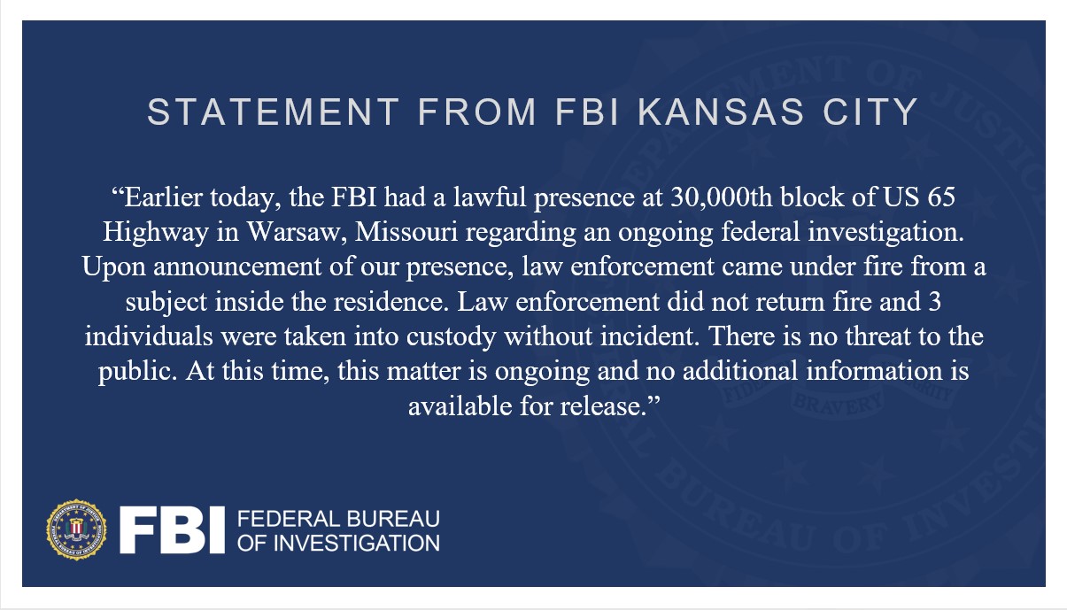 FBI Kansas City on Twitter "NEW Statement regarding FBI presence in
