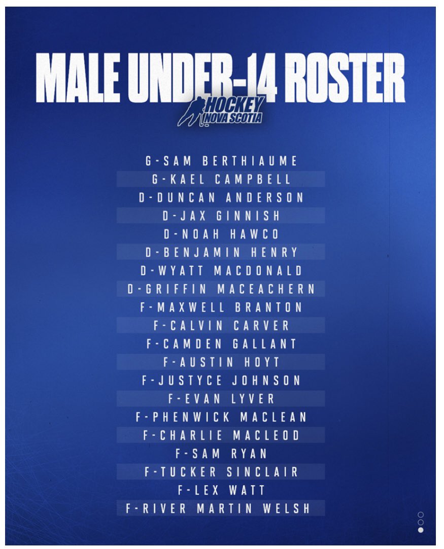 Bedford_Blues's tweet photo. Good luck to our 7 former #BluesFamily players heading to Moncton for the ACC this weekend!
U14 - Phenwick MacLean, Justyce Johnson, Ben Henry and Calvin Carver. U15 - Max Brocklehurst, Ryder MacQueen, Schafer Gibbs (inj.) #NSPride @u15banditshky https://t.co/ov93PXGLIJ