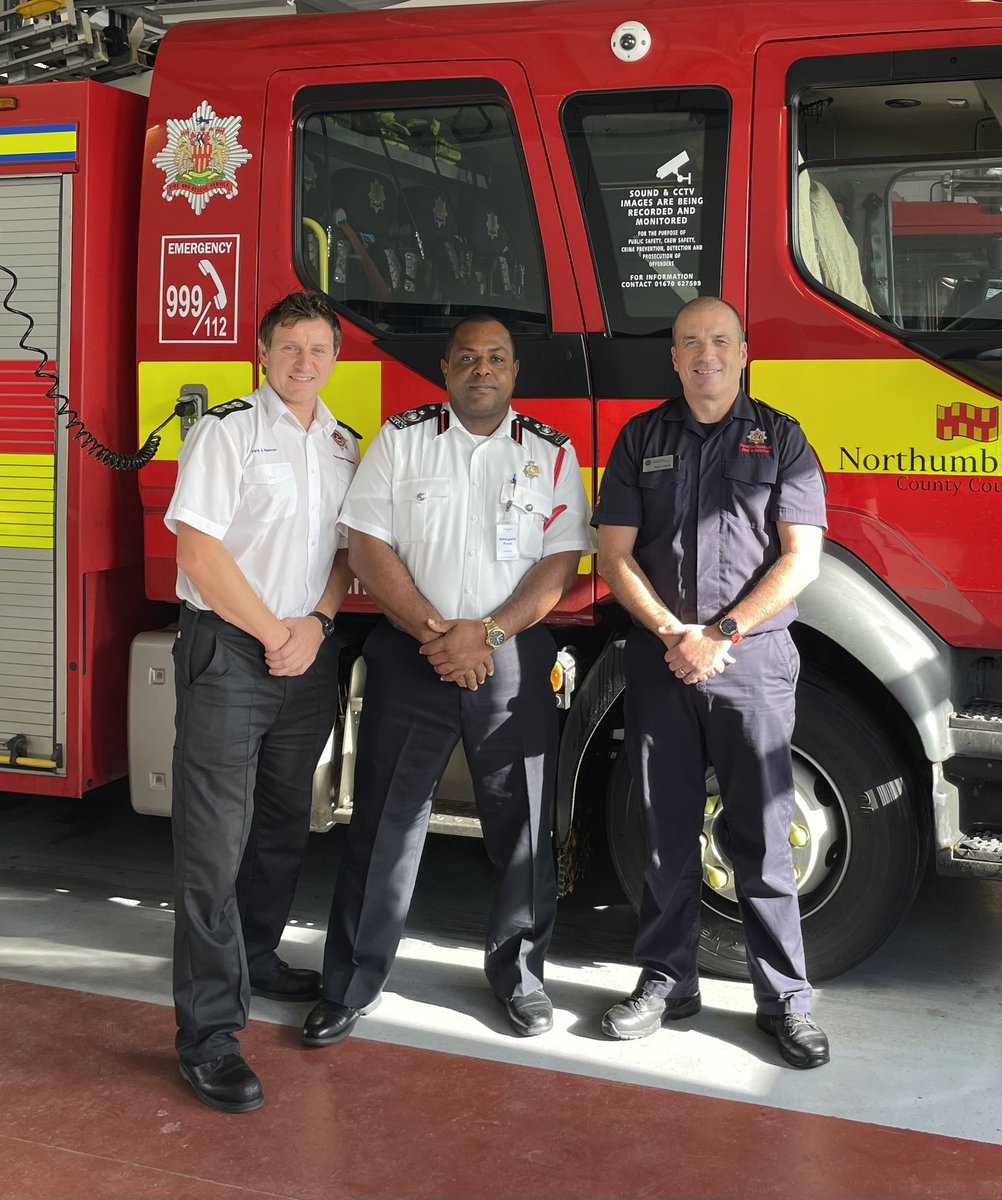 It was a pleasure to show DCFO Elliott visiting from the @caymangovt and SM Nasser from @NCLairport our training facilities at Pegswood fire station to discuss a number of training opportunities for the future. @NLandFRS_CFO @graeme_binning @L45key @N_landCouncil