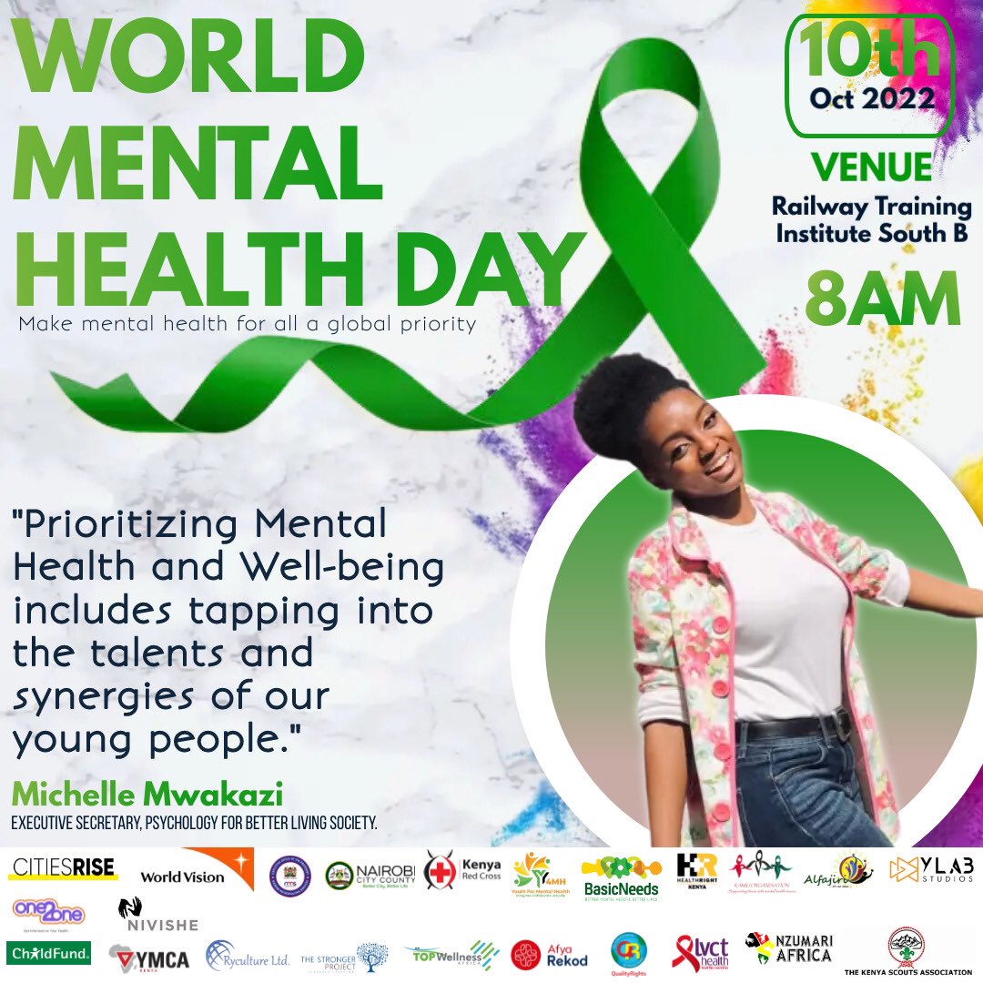 What’s your message as we continue preparing for World Mental Health day #WorldMentalHealthDay2022 #Y4MH #Youthformentalhealth @citiesRISE @NairobiCityGov @KenyaRedCross @IMLU_org @LVCTKe @HealthRight @YlabStudios @AfyaRekod @youth4MHKenya @StrongerKe @NzumariAfrica