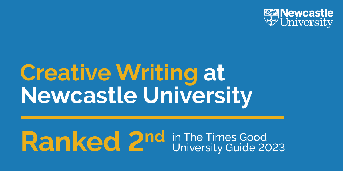 HaSSFacultyNCL's tweet photo. What a huge achievement for our colleagues over @NCL_English. 
#creativewriting as a subject area is ranked SECOND in the latest Times Good University Guide 2023!
Check out what we offer here at 
Undergrad: https://t.co/nhd6STtgIQ &amp; 
Postgrad: https://t.co/9XFTHDKWA6 https://t.co/pXvZpePfZD