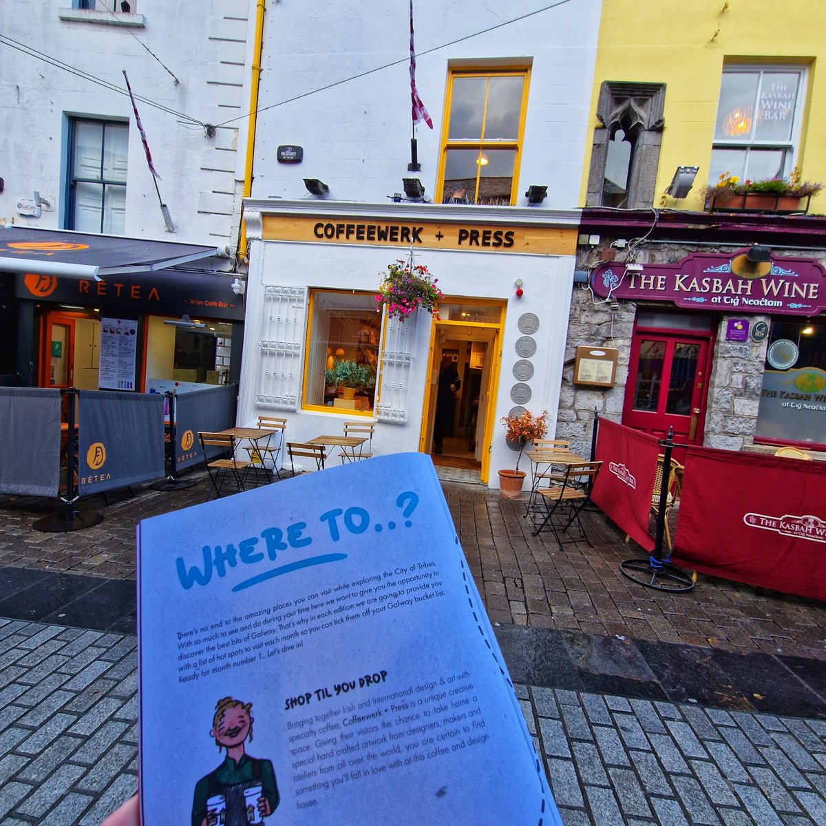 ThisIsGalway's tweet photo. Pick up a FREE copy of This Is Galway issue #27 in bars, cafés, gift shops & theatres all over the city. It's full of class interviews, event guides, local art and tips for places to eat and drink in Galway City and beyond🍸🍜🎶
@PalasGalway @EanGalway #coffeewerkandpress #plamas https://t.co/HWpldwWZTO