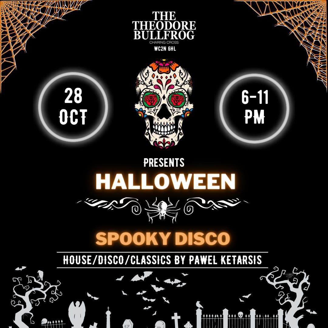 Where my ghouls at?! Here’s the artwork for our Halloween party in a fortnight’s time. DJ spinning spooktacular tracks from 6pm! The theme is Dia Del Muertos, the Day of the Dead festival, after our beautiful tequila Patrón.
Why didn’t the skeleton go to the party? Answers below!