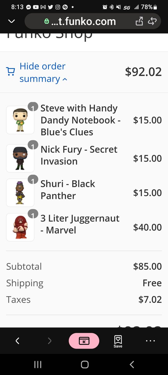 Stephen51152510's tweet photo. @FunkoPOPsNews Got what I wanted. Biggie sold out though. https://t.co/km6rubBZr1