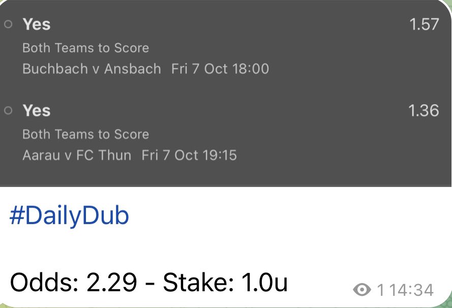 DubsandTrebs's tweet photo. Todays delights
#Betoftheday
#DailyDub
#Accumulator
Good luck https://t.co/9wEkuB9IAR