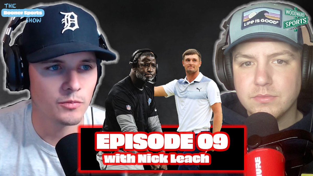 boonersports's tweet photo. The Booner Sports Show Episode 09 with @NickLeach_ from @LippinPutts IS OUT NOW!!!! 🚨🚨

Detroit Lions Defensive struggles, LIV vs. PGA tour, College Football Week 6 preview, &amp; is Tuck still coming!? 

WATCH HERE AND SUBSCRIBE: https://t.co/IUeOznwbe1 https://t.co/vSeegqIZFg