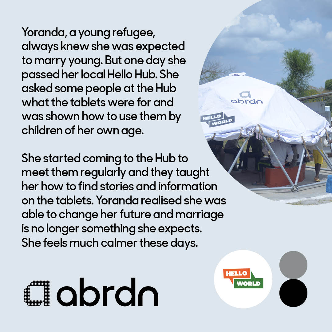 Aberdeen (@aberdeen_plc) on Twitter photo Next week marks International Day of the Girl Child. To celebrate, we’ll be sharing some of the powerful stories from our work with <a href="/HelloWorld_Org/">Hello World</a> like the ones below:
#IDG2022 #DayoftheGirl Next week marks International Day of the Girl Child. To celebrate, we’ll be sharing some of the powerful stories from our work with <a href="/HelloWorld_Org/">Hello World</a> like the ones below:
#IDG2022 #DayoftheGirl