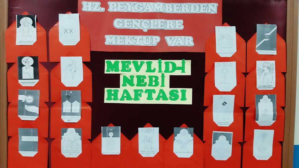 Mevlid-i Nebi Haftası münasebetiyle öğrencilerimize  Peygamberimizi tanıtmayı amaçlayan videoların olduğu eğitici qr kodlu kartlar dağıttık. Ayrıca pano calismamiz ve lokum ikramımız ile öğrencilerimize bu haftayı tanıtmayı amaçladık. Emeği geçen herkese teşekkürler.