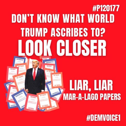 demvoice1's tweet photo. #TrumpPapers are a national disgrace!
A con man, not even capable of leading - stole our secrets then told lies to delay their return and even directed his lawyers to do the same.
DOJ, you’ve got to convict this traitor!
#DemVoice1 https://t.co/Fkyn2JAovL