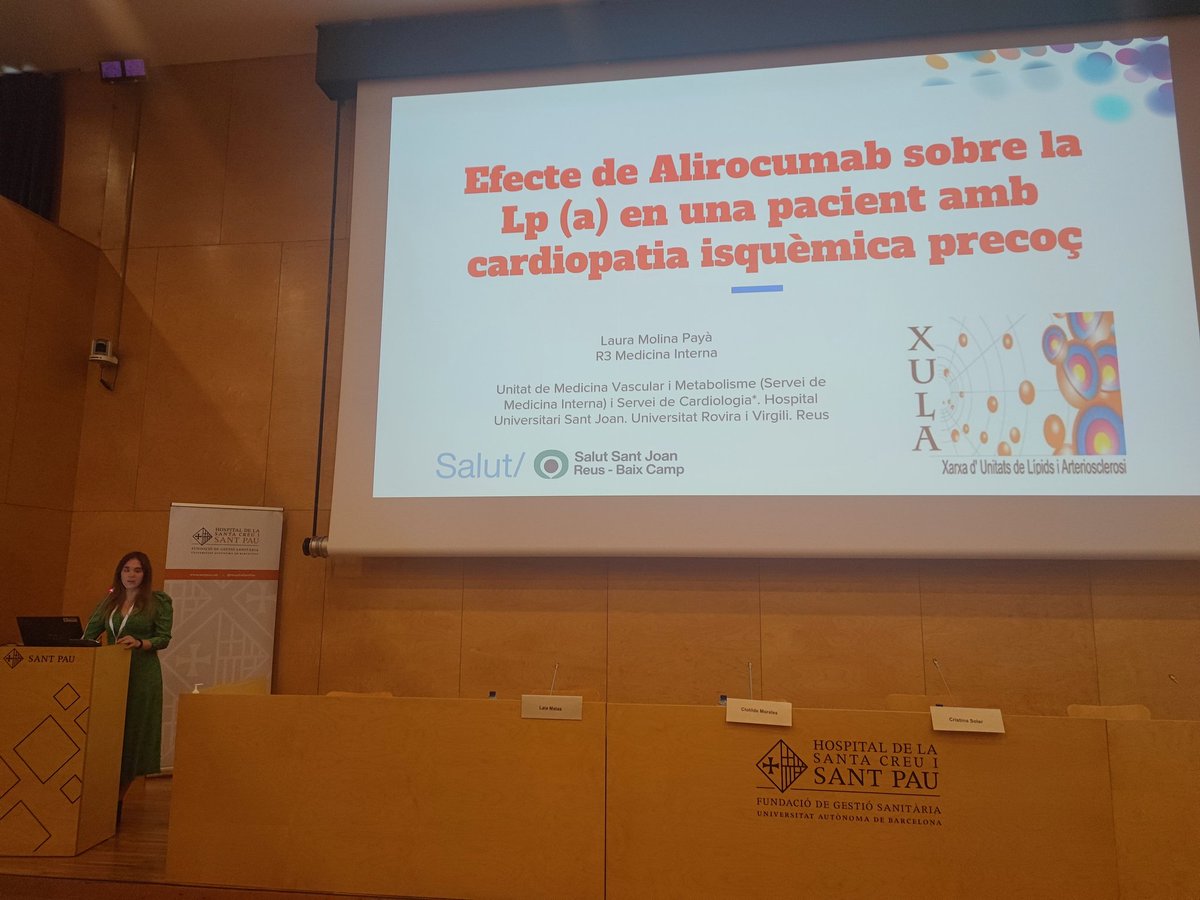 Premi al cas clínic de la Laura Molina del <a href="/HospitalReus/">Hospital Universitari Sant Joan de Reus</a>. Felicitats 🏆. És important compartir casos clínics per millorar els tractaments amb els nostres pacients 🩺👩🏻‍⚕️ Enhorabona👏

Pilar Valdovinos <a href="/DaianaIbarretxe/">Daiana Ibarretxe Gerediaga</a> <a href="/nuriaplanagil/">Núria Plana Gil</a> Natalia Andreychuck, <a href="/celianutricio/">Cèlia Rodríguez-Borjabad (Dietista-Nutricionista)</a>
