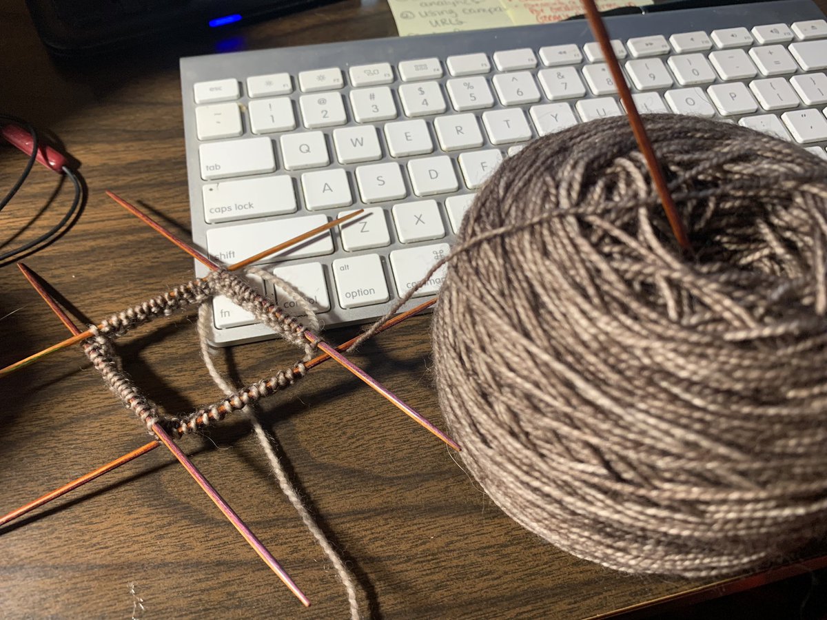 Started these last night. Couldn’t find circular needles in the right size so I pulled out DPNs. 🤬 Forgot how much I hate top-down sock knitting and DPNs. Do I rip them back or suffer through…?