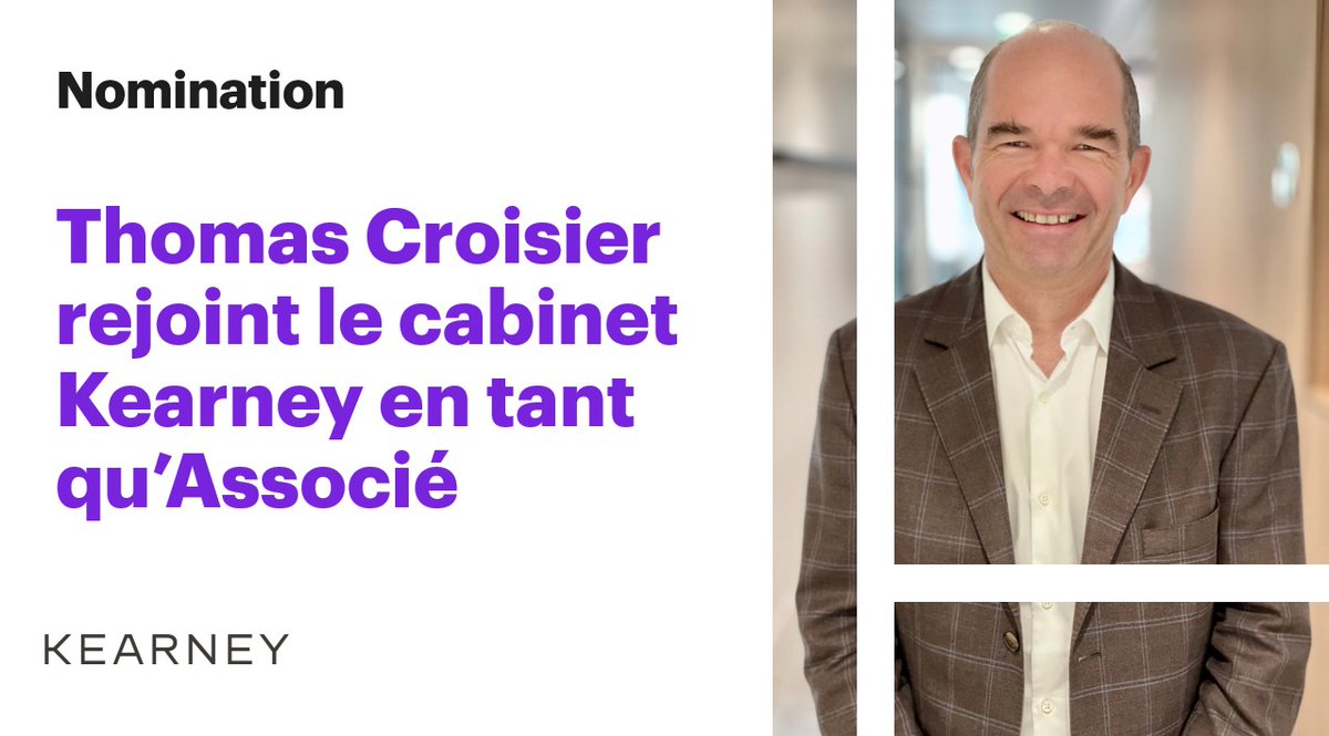 xmesnard's tweet photo. #Nomination Très heureux d'accueillir Thomas Croisier au sein des Associé(e)s de @kearney. Basé au bureau de Paris, il y dirigera la practice Health and Life Science dont il sera également co-lead Europe : https://t.co/LmrDmRtDar https://t.co/8P6IohtKSB