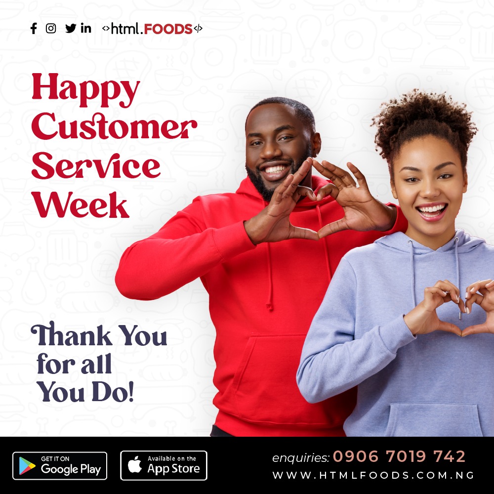 htmlfoods's tweet photo. Fam! After you na you!
💪🎉❤️🥳😍😍😍🎆🎂🎈🍾🔥💪💪💪☑️
Thank you very plenty.
#htmlfoods #htmlfoodapp #CustomerServiceWeek2022 https://t.co/tDhPuf6sGn