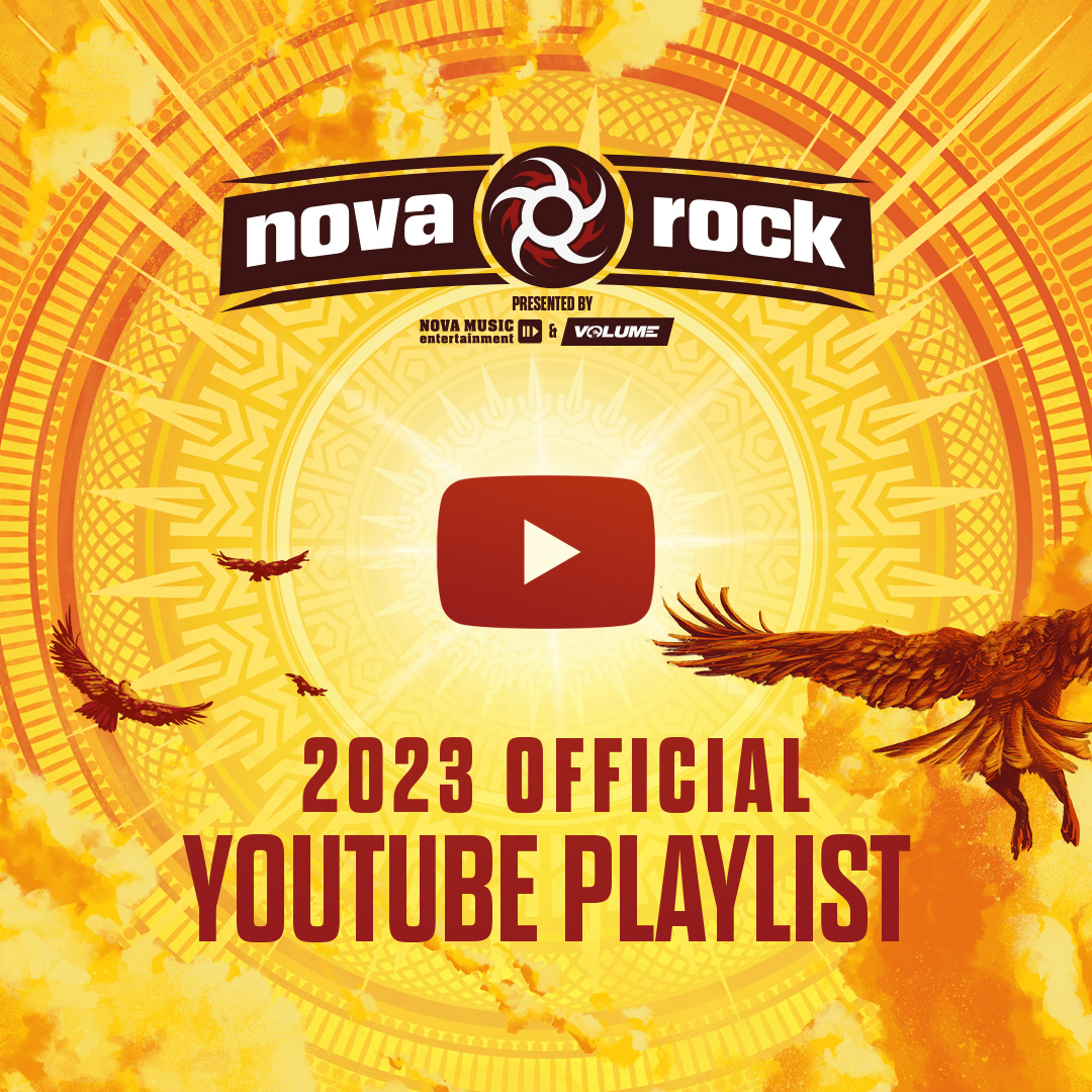 The official Nova Rock playlist is now online on YouTube! Listen to all of this years artists and get excited for next year! 🤘 #NovaRock #NR23 #NovaRockFestival