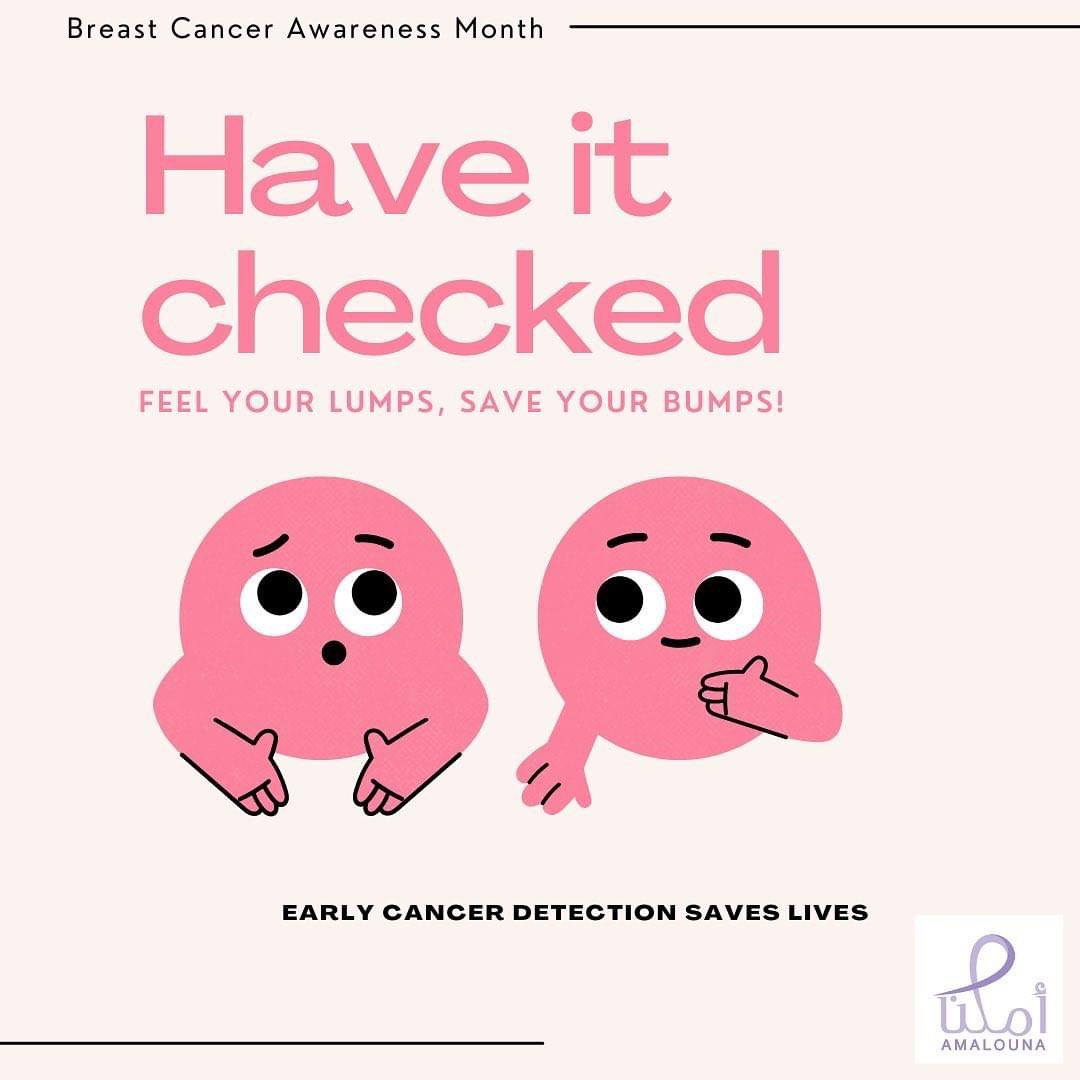 Rn03Nasr's tweet photo. Check it out!!! Don’t ignore a lump and make sure your loved ones don’t either!save a life #breastcancerawarenessmonth #breastcancer #breastcancerawareness #earlydetection #breastcancerresearch #fightcancer #cancerawareness #Savealife #AUB @AUB_Lebanon https://t.co/qtj4kOaAEQ