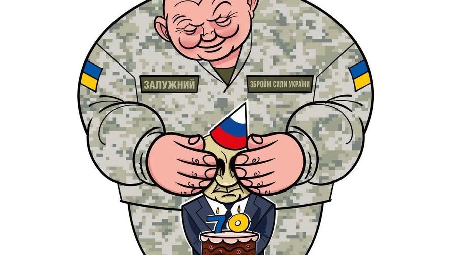 war_cartoon's tweet photo. #HappyLastBirthday as mad ruler #Putin70 https://t.co/9CaqudRdFb
