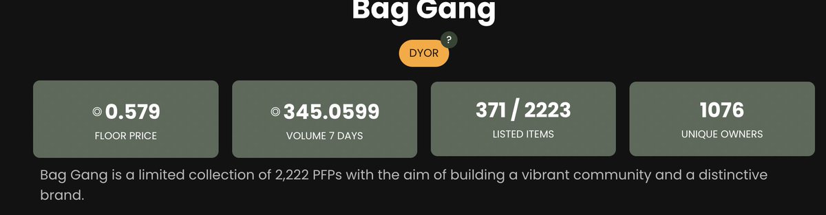 skef30's tweet photo. the cheapest entry ever to @BagangNFT
trust me, you gonna regret the fact of not being a bag holder.
TODAY IS THE DAY.
#BAGISH https://t.co/HiRmTLw1y6