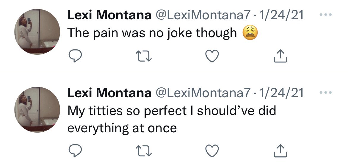 KaceySheridan's tweet photo. @LexiMontana7 I was really gonna stop but I woke up this morning and figured I’d let ya expose ya self💀 okay I’m fr out now frfr I rest my peace with this one https://t.co/Yn6EfrkPCu
