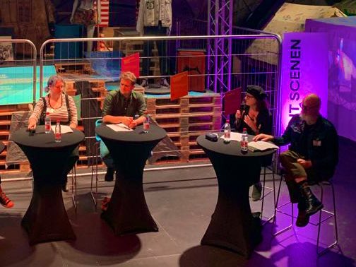 Thank you Grasp Festival and Ragnarock Museum for collaborating on our panel about festival futures and festival free space. With Mika from Roskilde, Thomas from Distortion, Esben from Dansk Live, &amp; <a href="/KarolinaGolemo/">Karolina Golemo</a> from our project. Chaired by @drjohaynes &amp; @ianswoodward