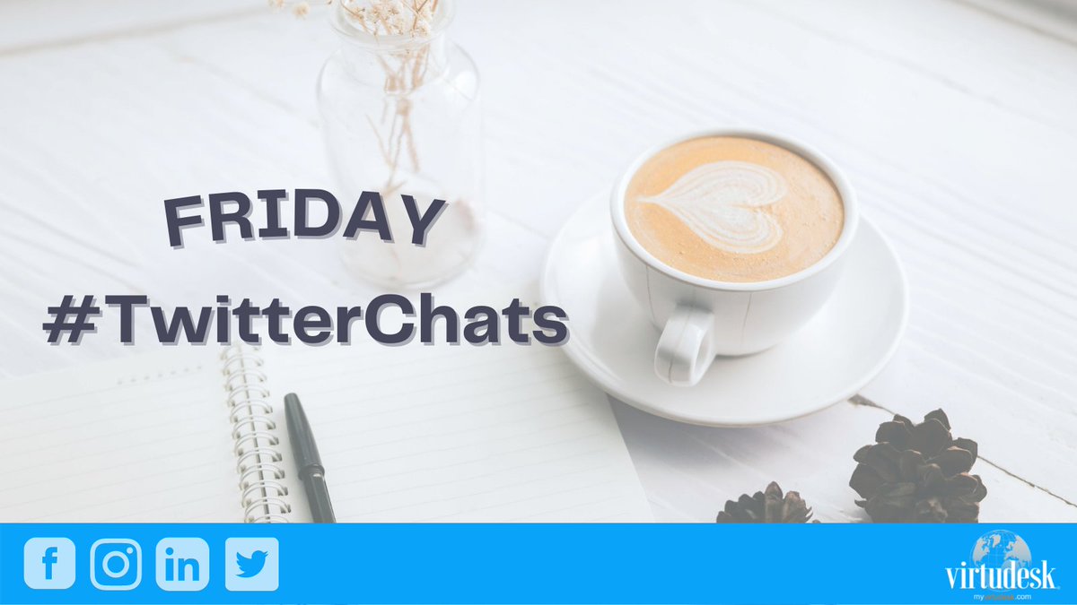 virtudeskcom's tweet photo. There are only a few chats today so make sure you don't miss them:

#Digital360chat 8 AM
#PopChat 10 AM
#MTtalk 10 AM 

-Time in PST https://t.co/HEPZwUiEFT