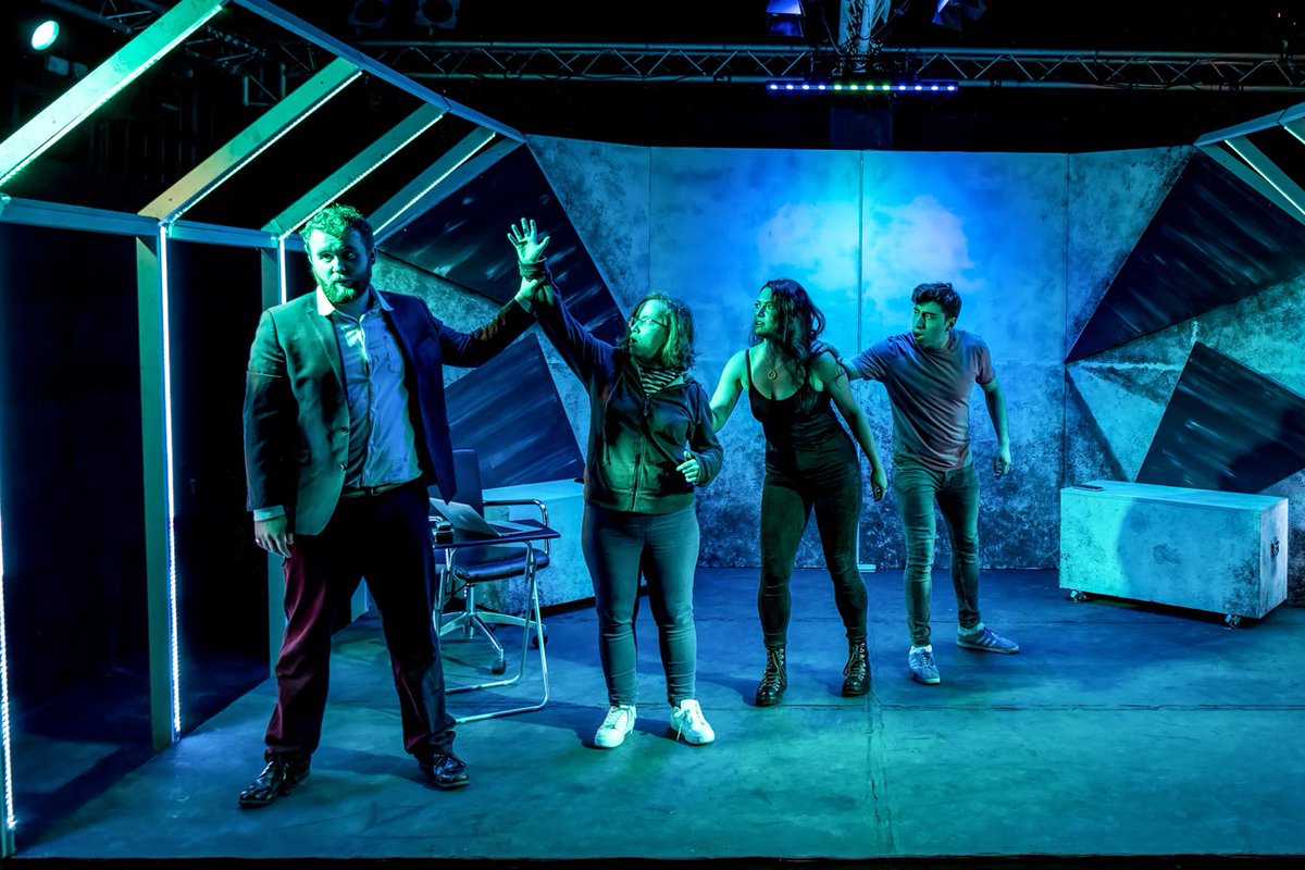 MusicalTheatreR's tweet photo. ‘It’s a comedy but a comedy that explores how we process anger’: Congrats to all involved with @SkitzoidProd’s new musical Last Sales Conference Of The Apocalypse which opened at @WaterlooEast this week &amp; runs until 30 Oct. New images from @stevegregson_ 

https://t.co/2xeHhuv9TM https://t.co/uyfQCi7U6W
