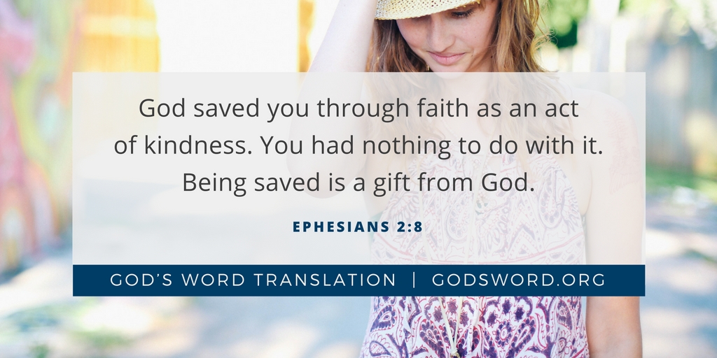 Gods_Word_Bible's tweet image. #ICYMI God’s Extreme Kindness
You saved me through faith as an act of kindness. It wasn’t the result of anything I’ve done, so I have no reason to brag. You made me what I am. You created me to do good. godsword.org/blogs/seed-pla… #PrayScripture