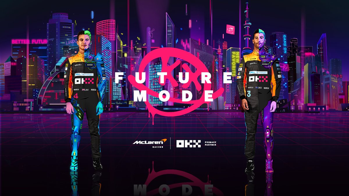 okx's tweet photo. HODL but make it @McLarenF1

Keep your crypto on track - #JapaneseGP incoming 🇯🇵... 

#FutureMode #OKXMcLaren https://t.co/0SltcTxYzt