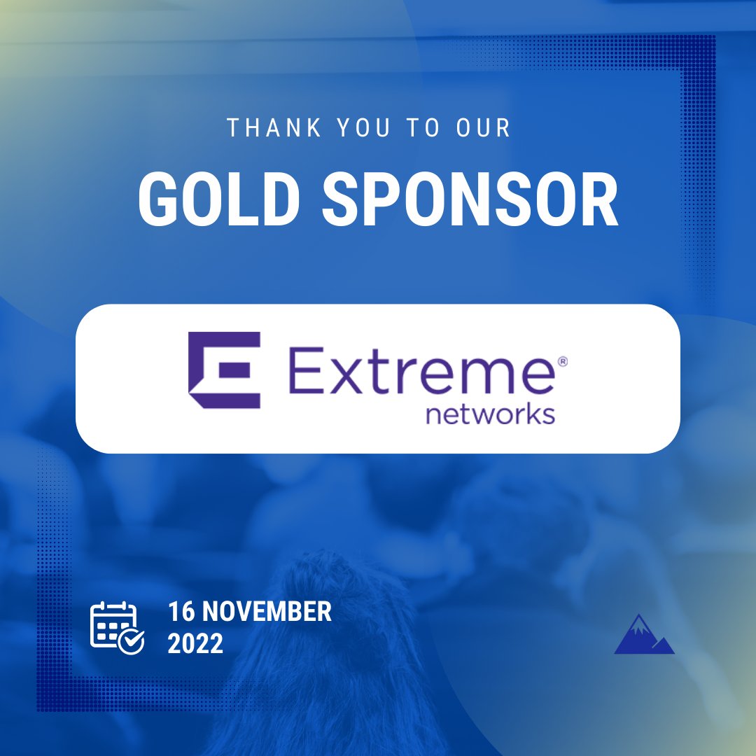 We're excited to announce Extreme Networks as a confirmed Gold sponsor for the 2022 Atlantic Tech Summit! HUGE thank you for their support at this year's conference. 

What are you waiting for? Buy your ticket TODAY, link in bio 🎫 💻