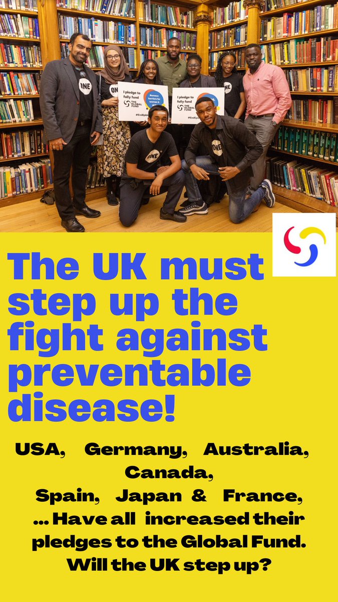 Michellekafe's tweet photo. Two weeks ago, world leaders gathered in NY to pledge a record-breaking $14.25 billion to the @GlobalFund . We are still waiting for the UK to the pledge what is needed to drastically reduce HIV, TB and malaria around the world. It’s time to #StepUptheFight #TheONEcampaign https://t.co/Nru4NCcSla