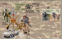 PlataformaMill1's tweet photo. #TalDiaComoHoy del 2020, con motivo del #Centenario De La Legión Española, la Sociedad Estatal de #Correos y #Telégrafos en colaboración con la #FNMT, #sacaron una edición de sellos que salieron a la venta el 9 de Octubre de ese año, en #Homenaje a esta #UnidadDeÉlite https://t.co/Ax5Z6lgg15