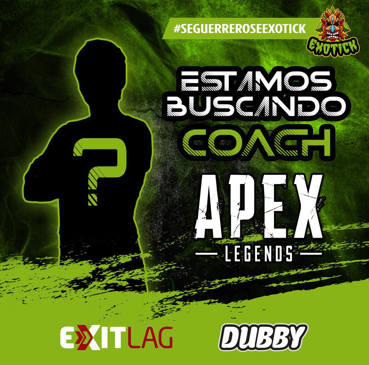 exotickesports's tweet photo. El equipo EXOTICK estamos en busca de Coach que hable Español/Portugués para nuestra escuadra de Apex Legends.

Si estás interesado en formar parte de EXOTICK mándanos tu CV por mensaje https://t.co/OHIKJfDdhN