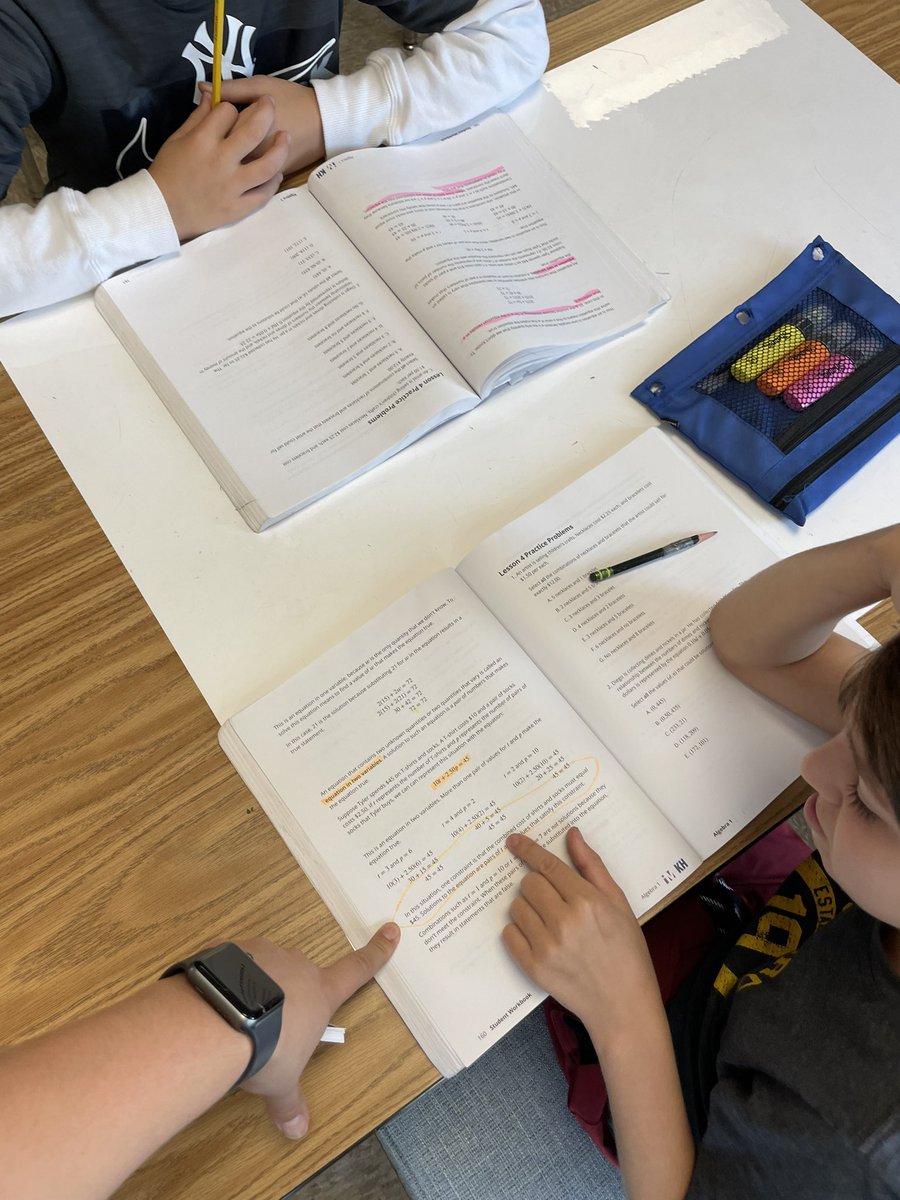 bopsenicska's tweet photo. Reading in math?! We love to see it! #Algebra and #Math7 students are processing their notes by annotating the lesson summary. #focusednotetaking #AVIDconnections https://t.co/bcQriEFtPy